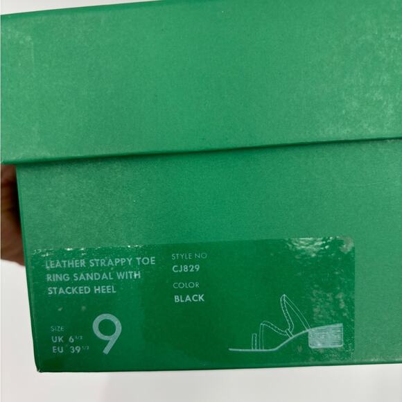 J.Crew Toe-ring block-heel sandals in leather - Picture 7 of 8